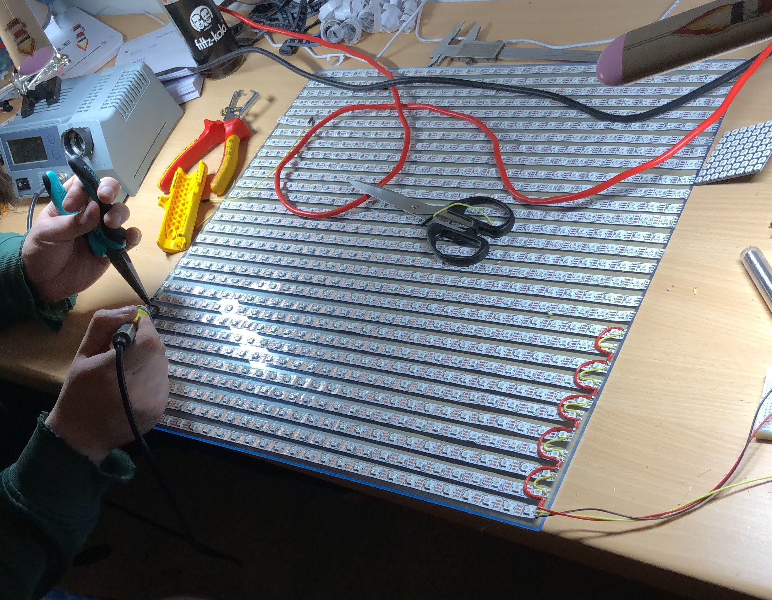 LED Pannel selbst bauen mit ws2812b LEDs